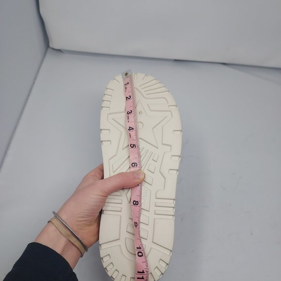 DIOR DWAY D WAY Micro Pop Embroidered Cotton Flat Slide Sandals Shoes - Picture 5 of 9